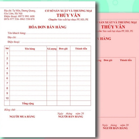 Hóa đơn bán lẻ