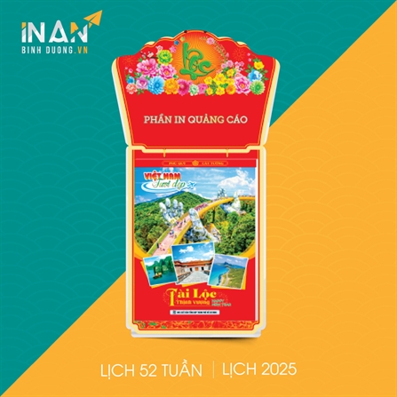 Lịch Treo Tường 52 Tuần – 001 - In ấn Bình Dương | Thiết kế | In ấn | In Offset Giá rẻ tại xưởng