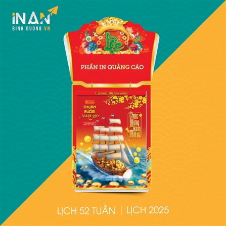 Lịch Treo Tường 52 Tuần – 002 - In ấn Bình Dương | Thiết kế | In ấn | In Offset Giá rẻ tại xưởng