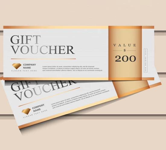 Thiết kế
                             Phiếu quà tặng